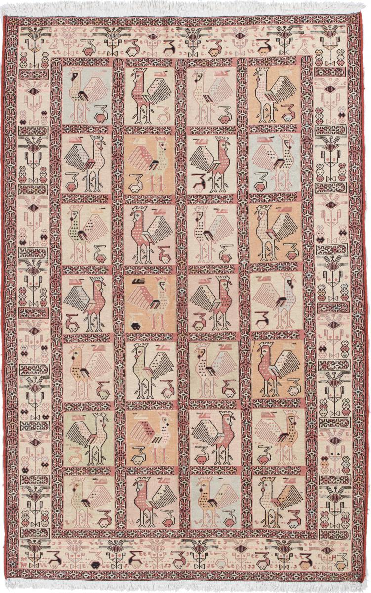 Tappeto persiano Kilim Soumak Shahsavan 191x123 191x123, Tappeto persiano Annodato a mano