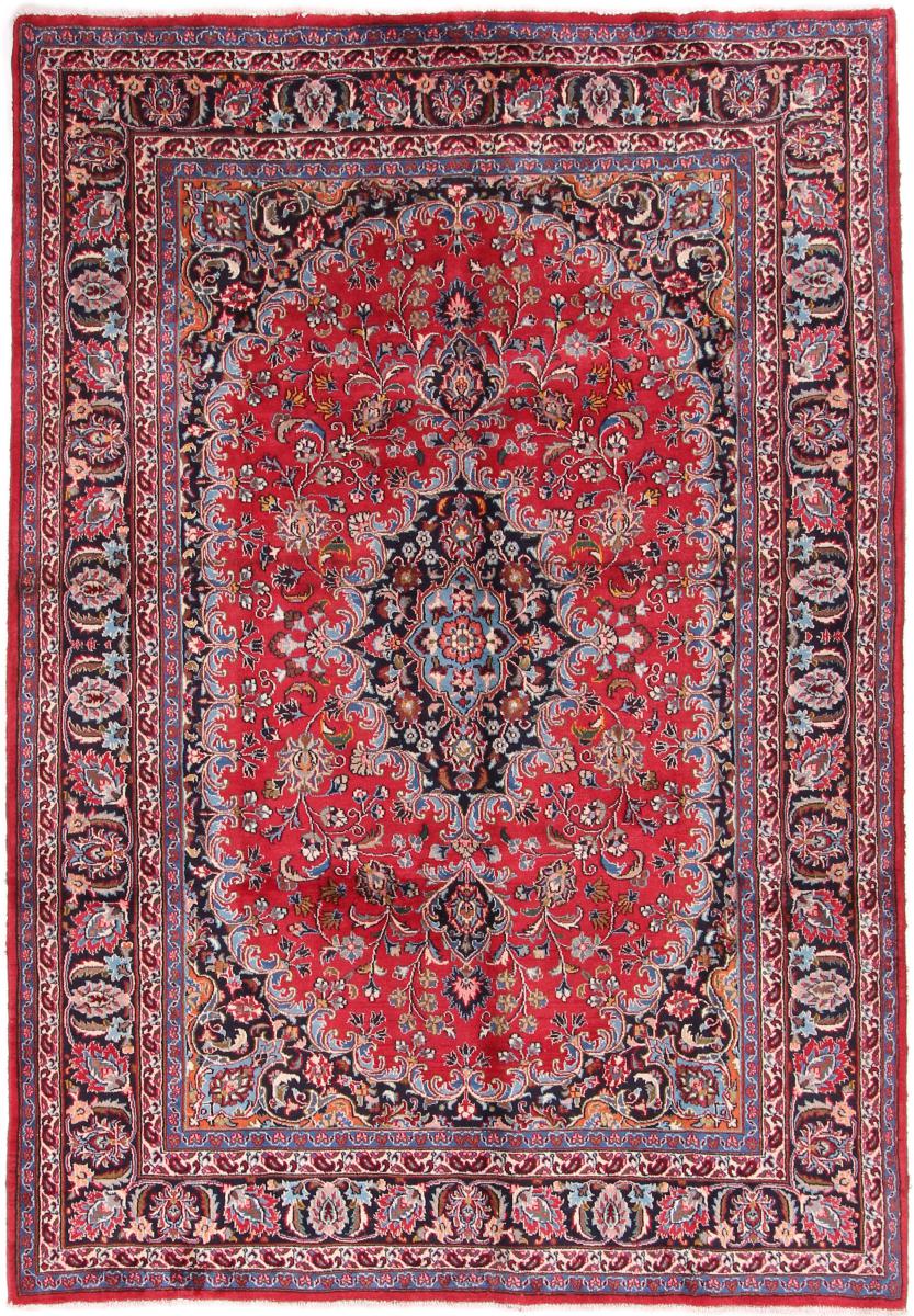 Persian Rug Mashhad 9'6"x6'8" 9'6"x6'8", Persian Rug Knotted by hand
