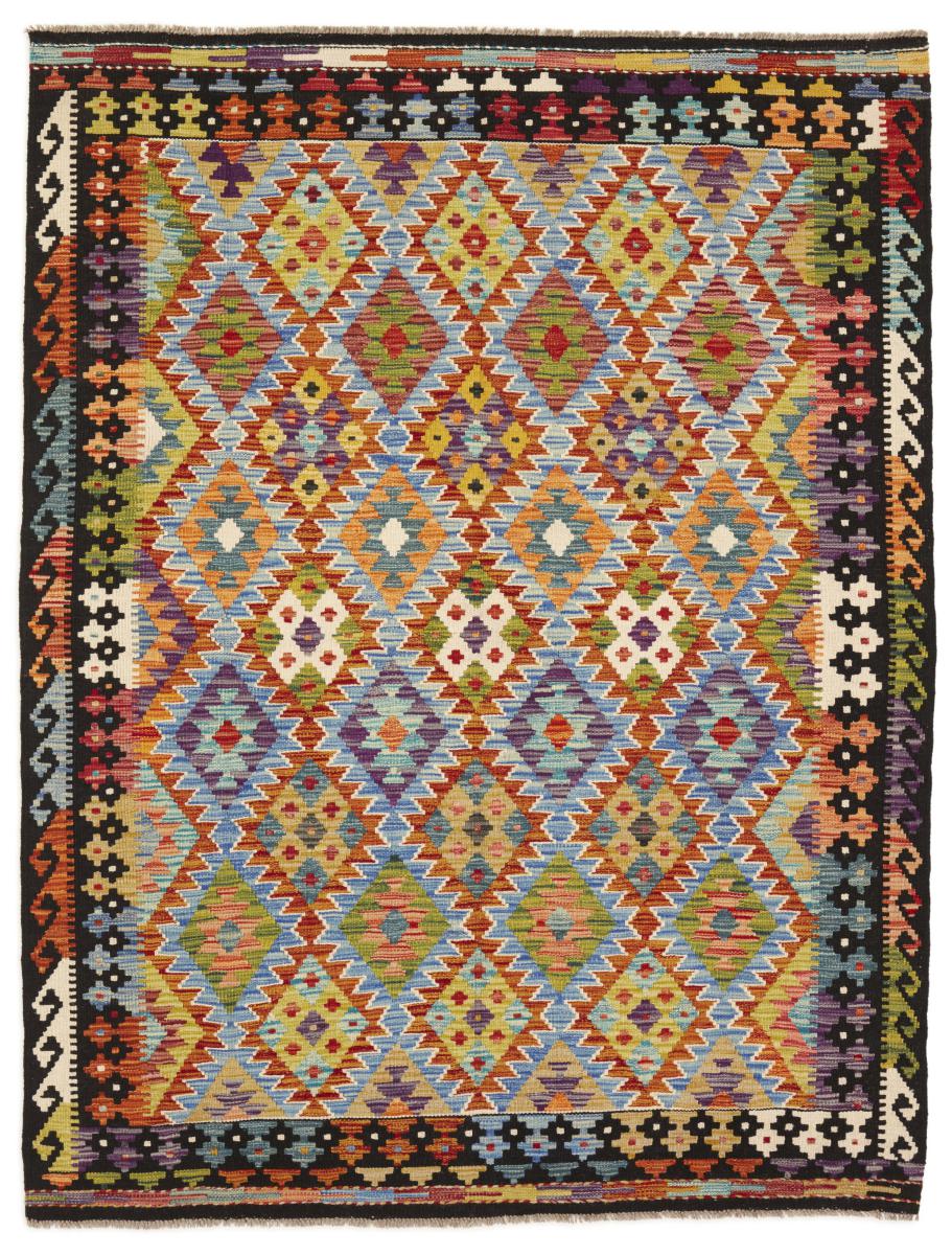 Tapis afghan Kilim Afghan 197x153 197x153, Tapis persan Tissé à la main