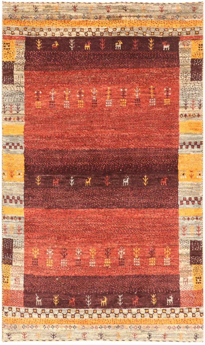 Persian Rug Persian Gabbeh Loribaft Nature 4'5"x2'8" 4'5"x2'8", Persian Rug Knotted by hand