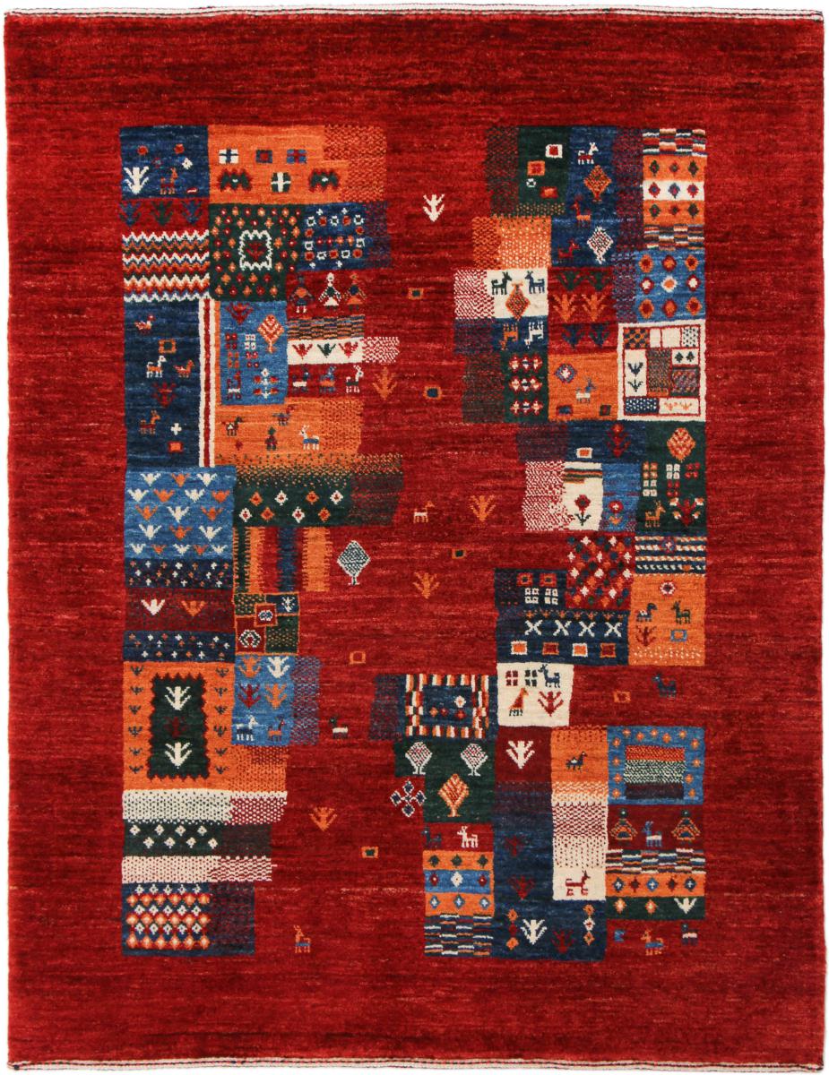 ペルシャ絨毯 ペルシャ ギャッベ ペルシャ ロリbaft Nowbaft 4'3"x3'4" 4'3"x3'4",  ペルシャ絨毯 手織り