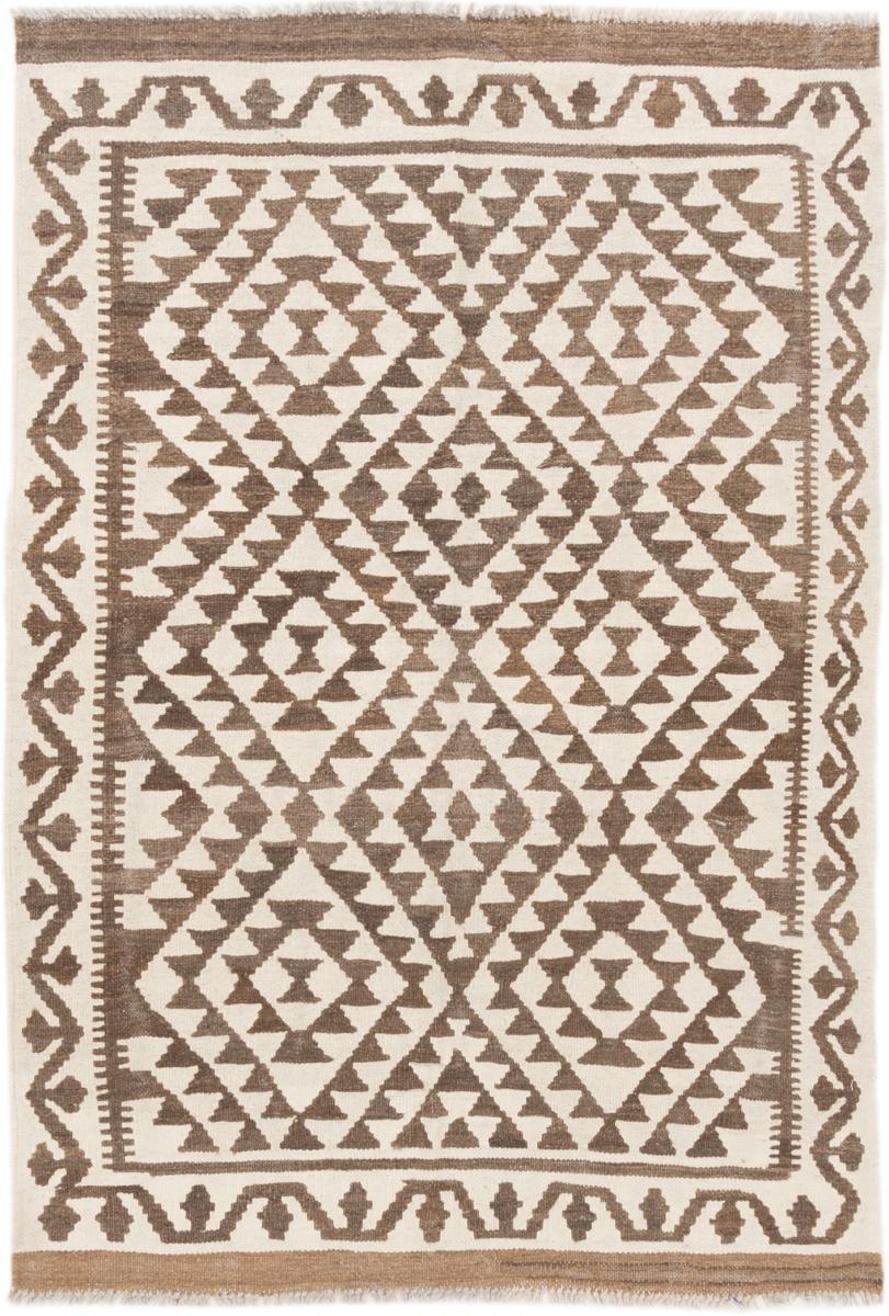 アフガンカーペット キリム アフガン Heritage 4'10"x3'3" 4'10"x3'3",  ペルシャ絨毯 手織り