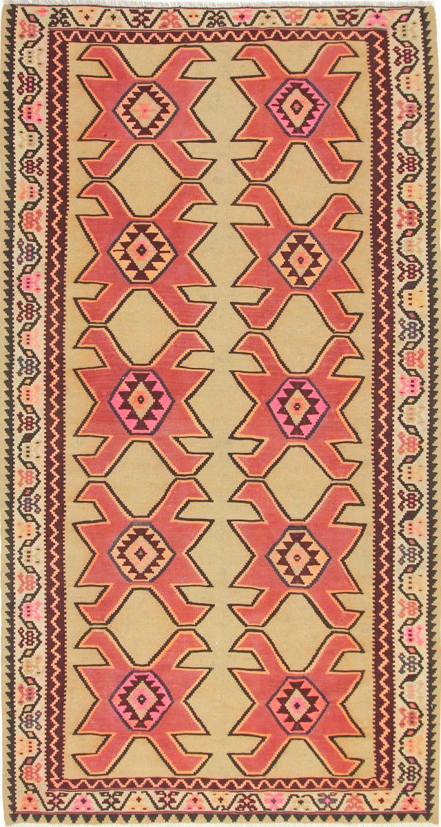 Persian Rug Kilim Fars Azerbaijan Antique 10'3"x5'5" 10'3"x5'5", Persian Rug Woven by hand