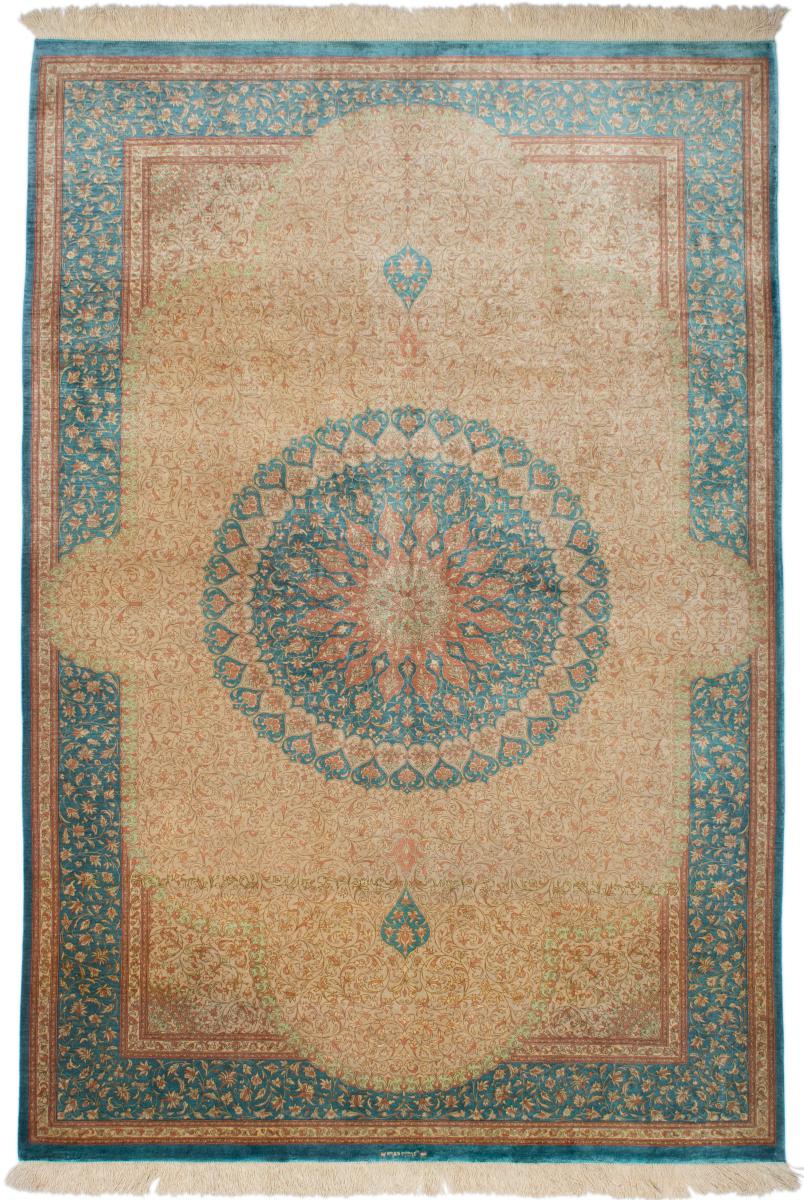 Persian Rug Qum Silk 200x134 200x134, Persian Rug Knotted by hand
