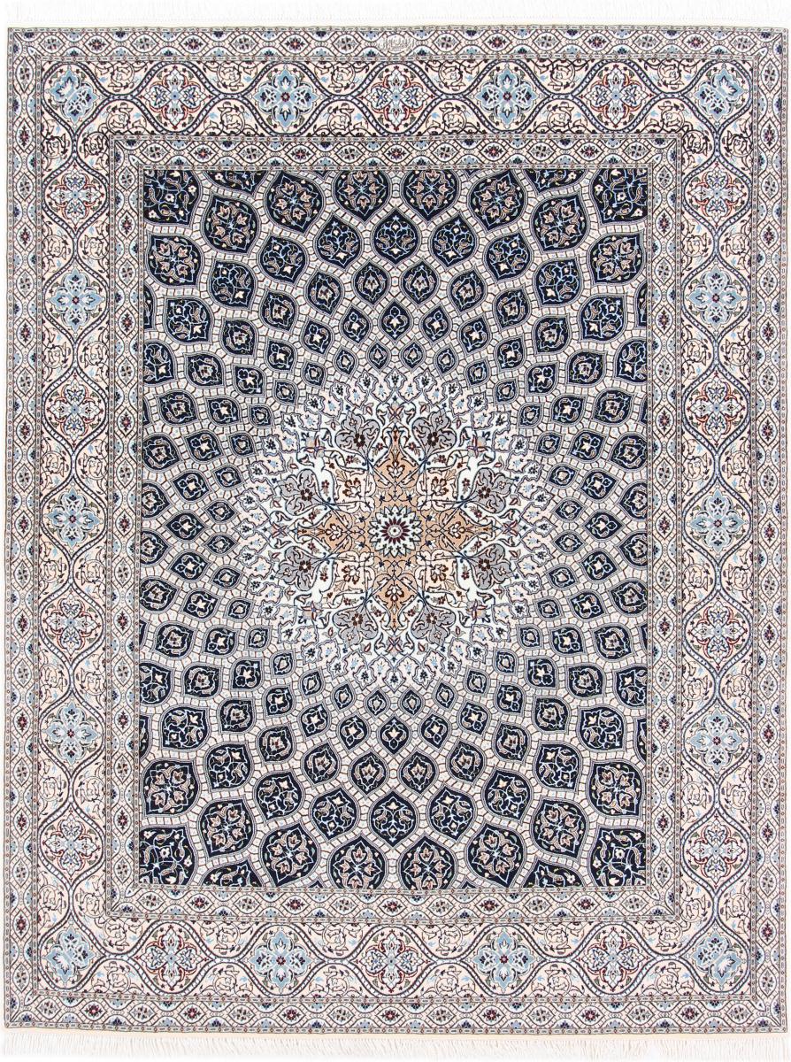 Tapis persan Naïn 6La 268x207 268x207, Tapis persan Noué à la main