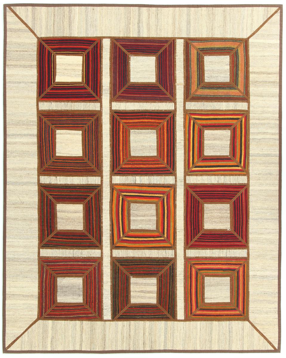  ペルシャ絨毯 キリム パッチワーク 189x151 189x151,  ペルシャ絨毯 手織り