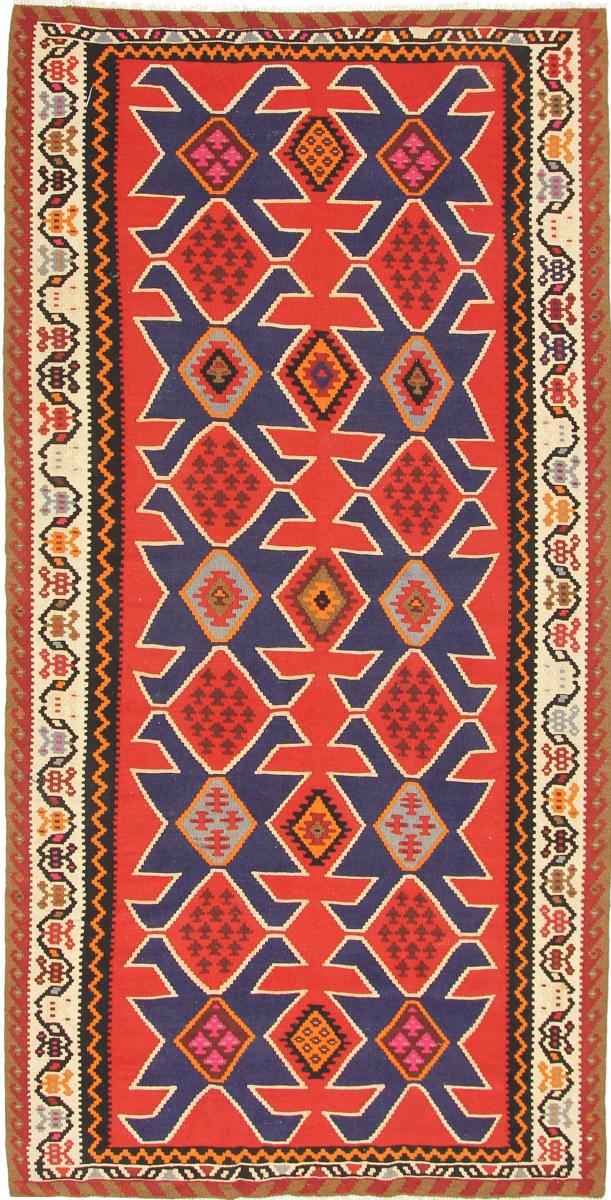Persisk matta Kilim Fars Azerbajdzjan Antik 10'6"x5'5" 10'6"x5'5", Persisk matta handvävd 