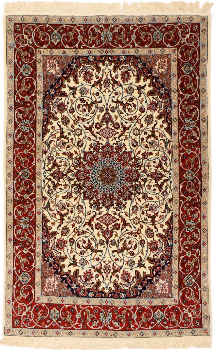 Perserteppich Isfahan Seidenkette 5'7"x3'6" 5'7"x3'6", Perserteppich Handgeknüpft