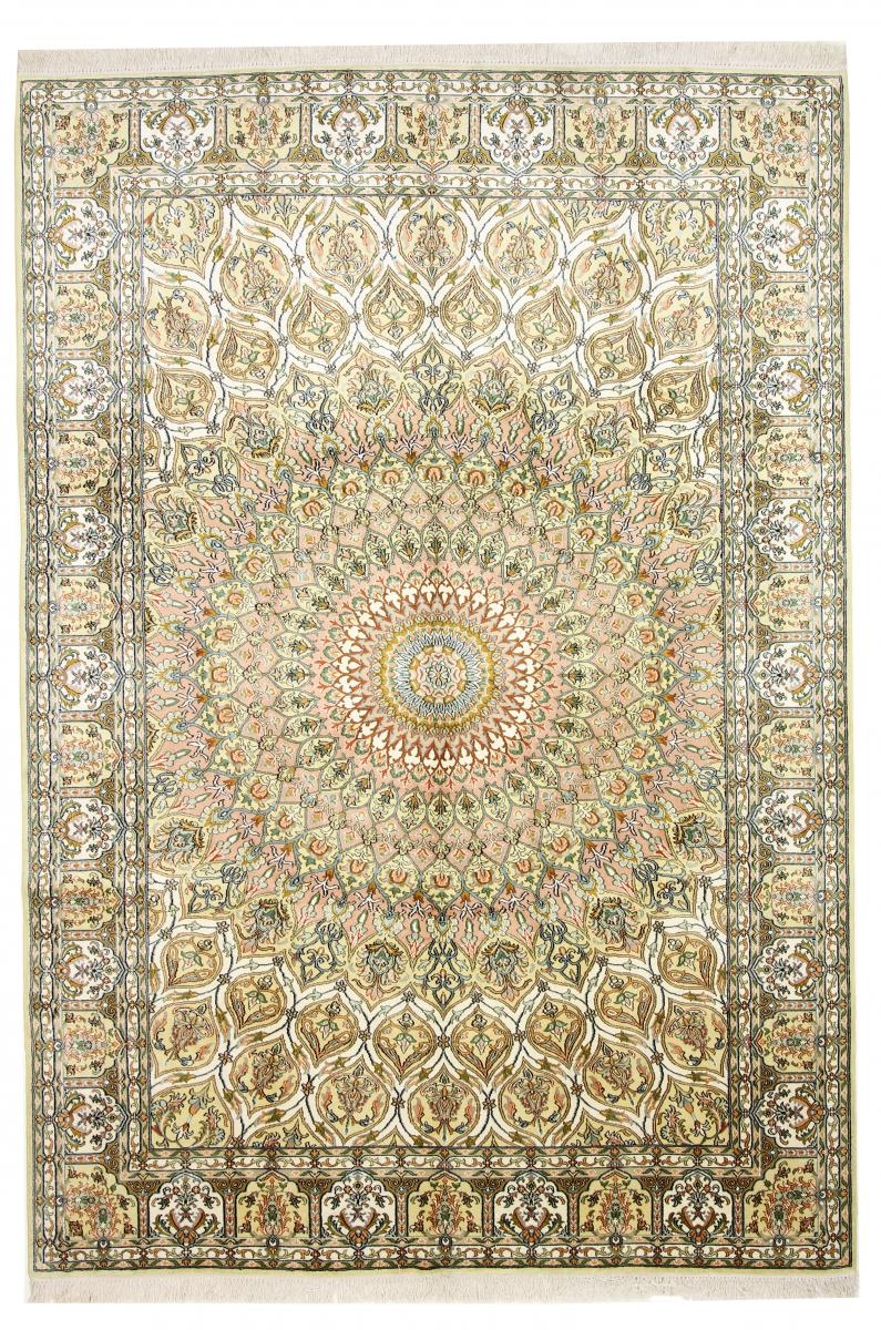 Indo rug Kashmir Pure Silke 273x190 273x190, Persian Rug Knotted by hand