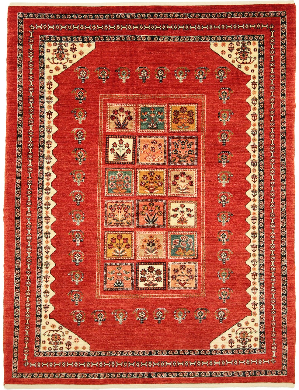Persian Rug Persian Gabbeh Loribaft 206x159 206x159, Persian Rug Knotted by hand