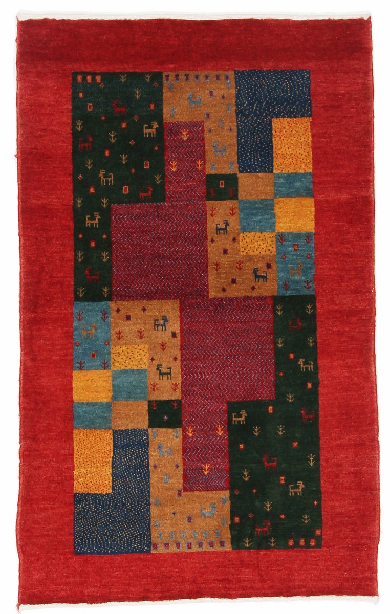 Perzsa szőnyeg Perzsa Gabbeh Loribaft 4'4"x2'8" 4'4"x2'8", Perzsa szőnyeg Kézzel csomózva
