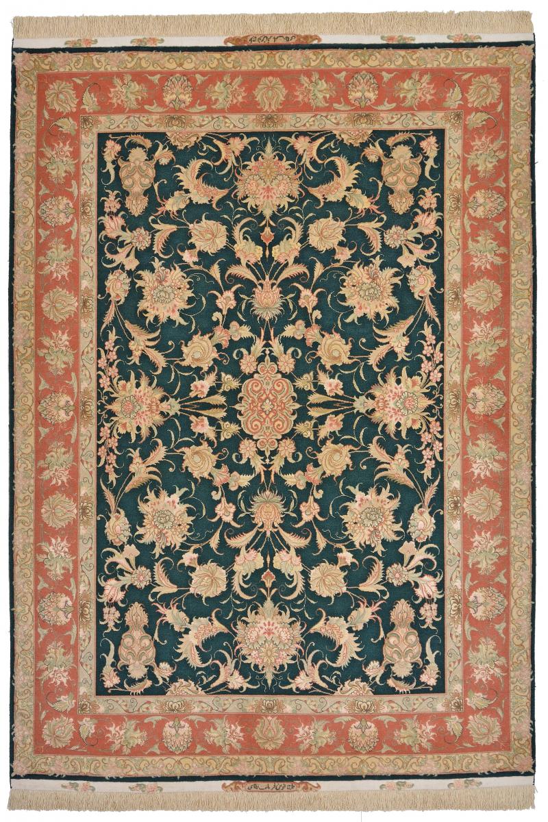 Tapis persan Tabriz 50Raj 6'11"x4'11" 6'11"x4'11", Tapis persan Noué à la main