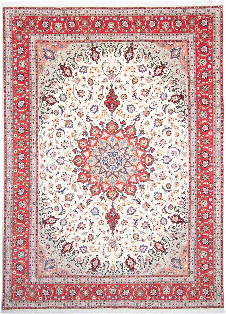 Persian Rug Tabriz 50Raj 11'3"x8'2" 11'3"x8'2", Persian Rug Knotted by hand