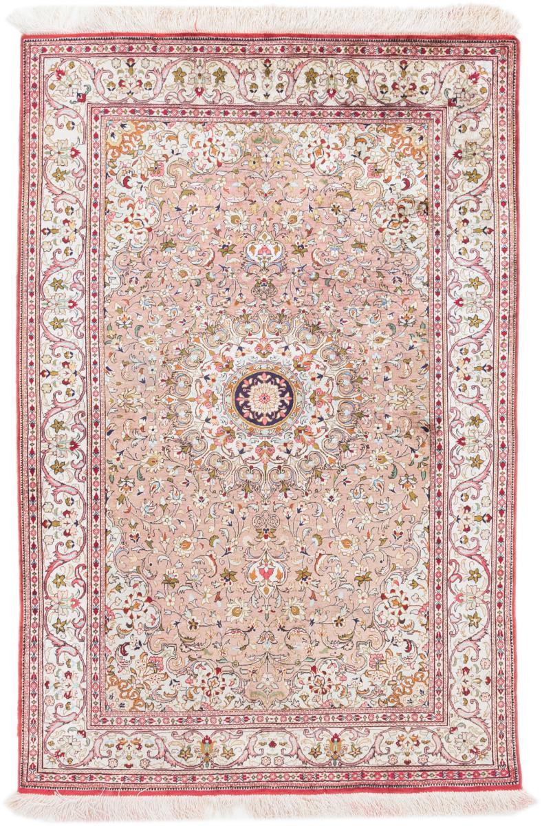 Perzisch tapijt Qum Zijden Pool 152x100 152x100, Perzisch tapijt Handgeknoopte