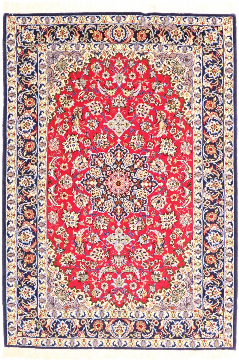 Covor persan Isfahan Urzeală de Mătase 5'4"x3'8" 5'4"x3'8", Covor persan Lucrate de mână