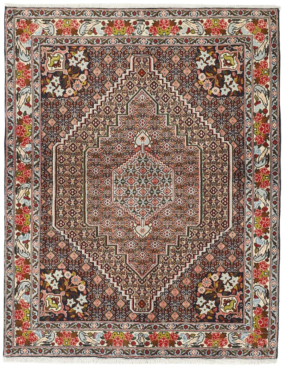 Tapis persan Senneh 148x116 148x116, Tapis persan Noué à la main