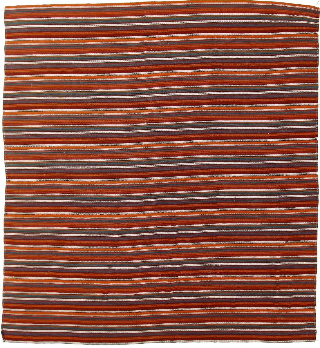 Tappeto persiano Kilim Fars Antico 250x278 250x278, Tappeto persiano Tessuto a mano