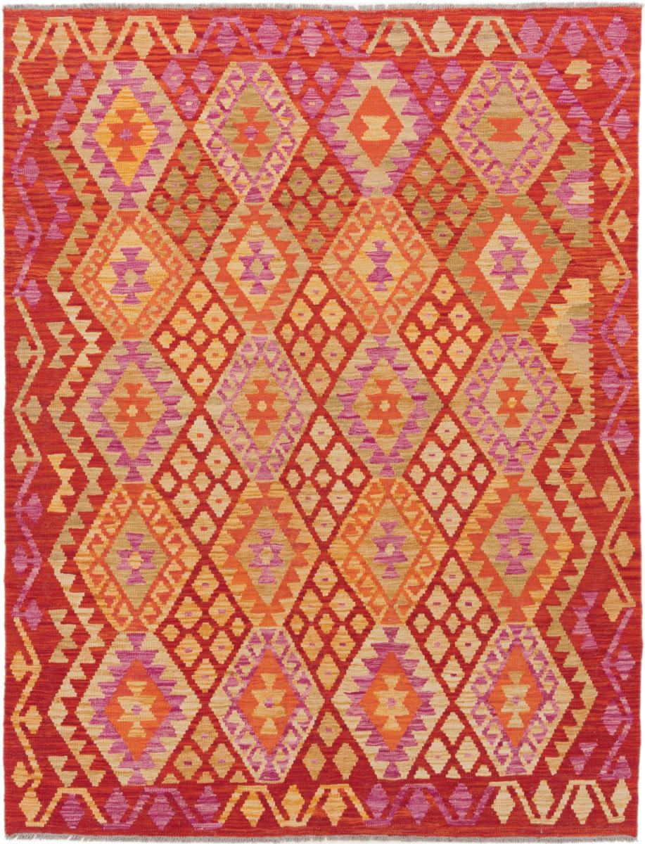 Afghanischer Teppich Kelim Afghan 199x154 199x154, Perserteppich Handgewebt