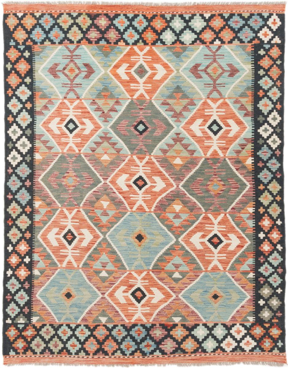 Afghan rug Kilim Afghan 6'6"x4'11" 6'6"x4'11", Persian Rug Woven by hand