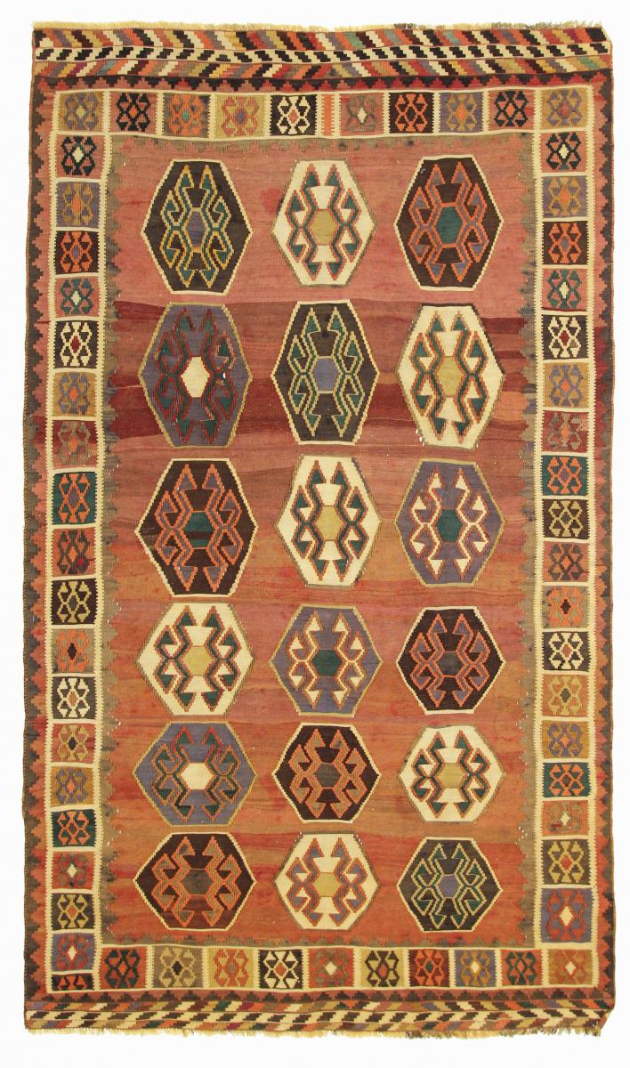 Persisk tæppe Kelim Fars Old Style 261x153 261x153, Persisk tæppe Håndvævet