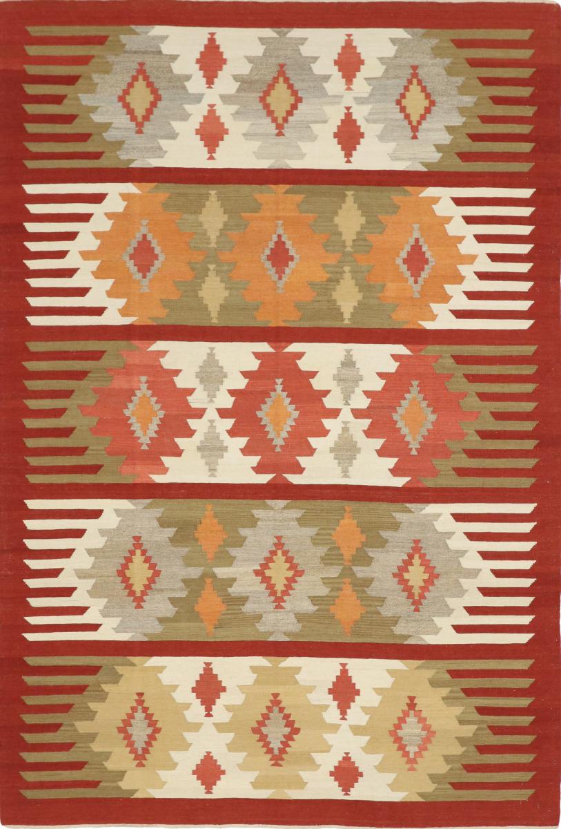 Alfombra persa Kilim Fars Design 302x204 302x204, Alfombra persa Tejido a mano