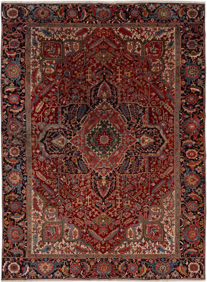 Tapis persan Heriz 391x291 391x291, Tapis persan Noué à la main