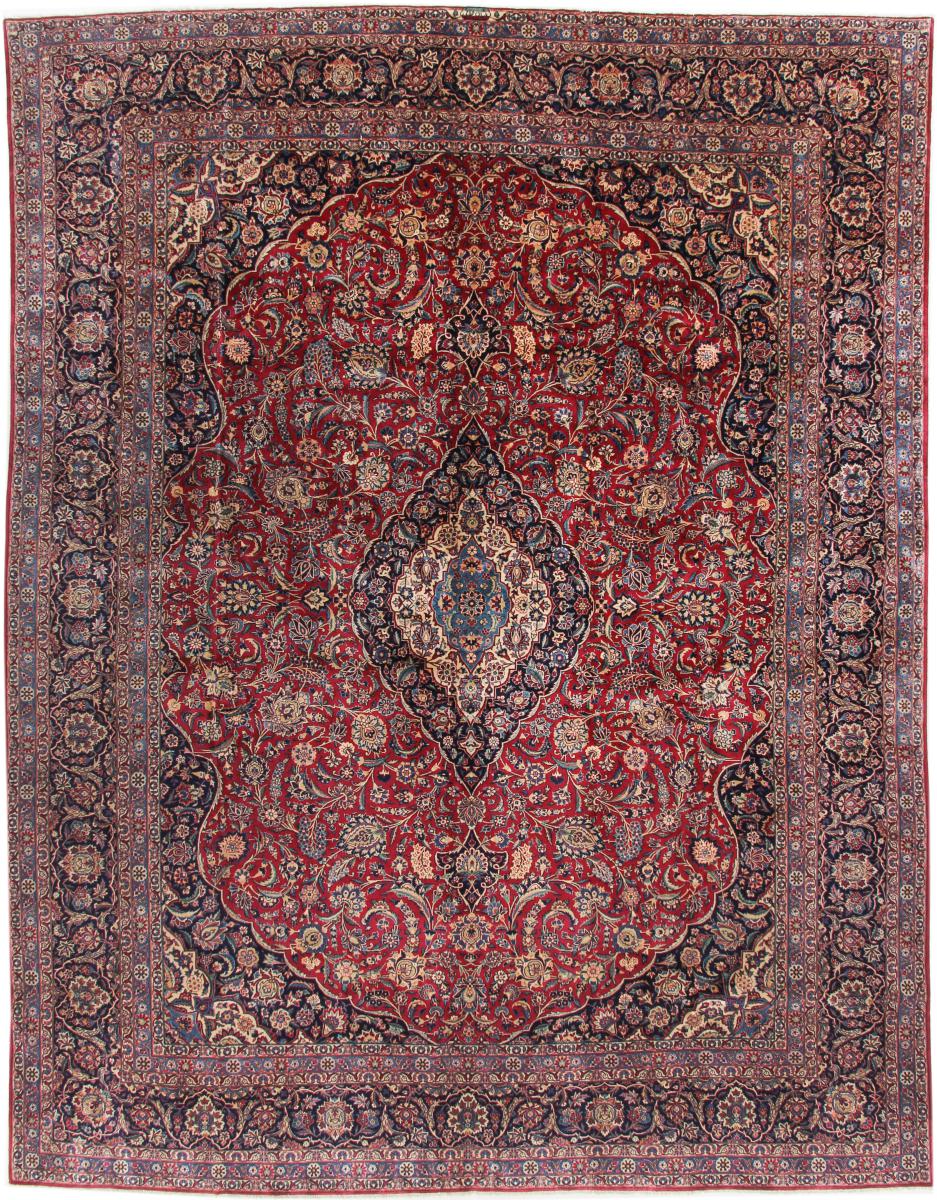 Tapis persan Kashan 414x324 414x324, Tapis persan Noué à la main