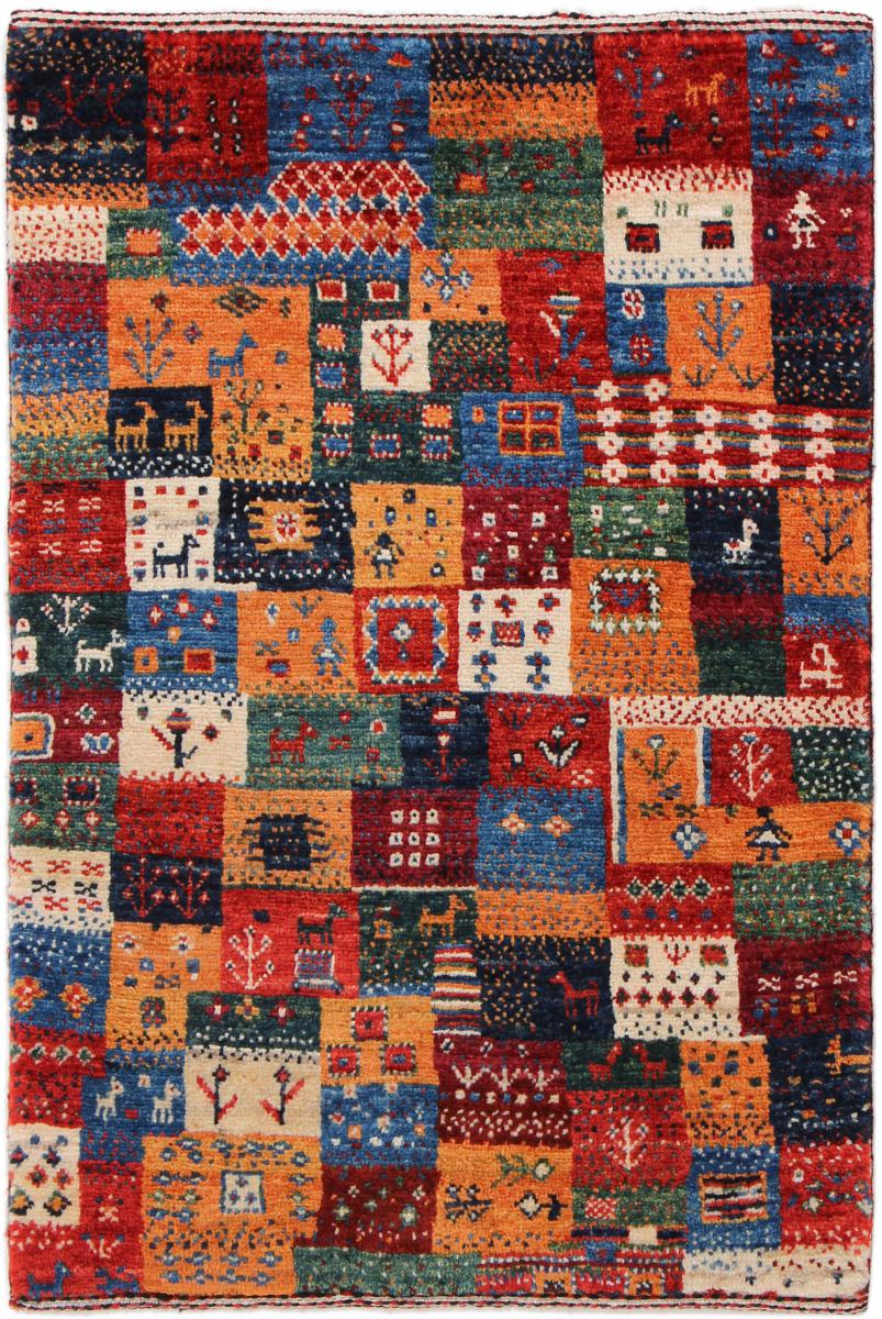 Perzisch tapijt Perzisch Gabbeh Loribaft Nowbaft 89x63 89x63, Perzisch tapijt Handgeknoopte