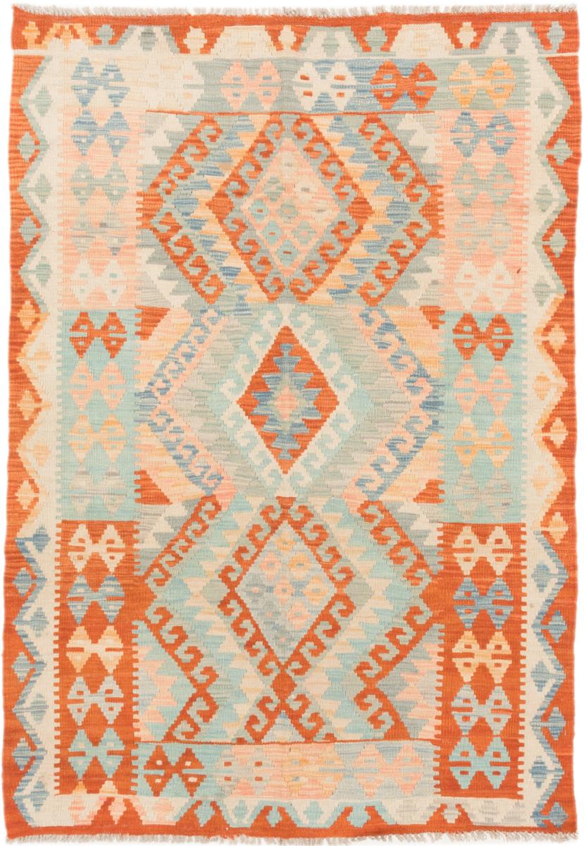 アフガンカーペット キリム アフガン 5'10"x4'0" 5'10"x4'0",  ペルシャ絨毯 手織り