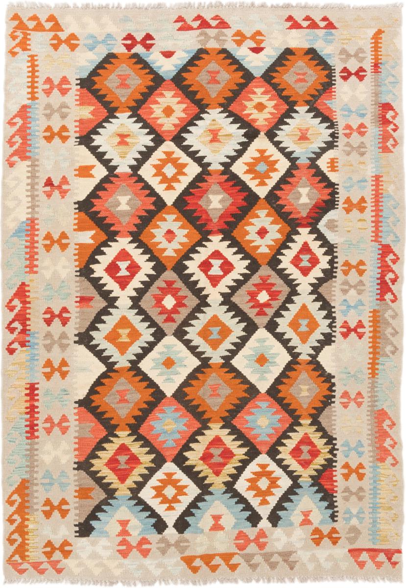 Tapis afghan Kilim Afghan 6'3"x4'5" 6'3"x4'5", Tapis persan Tissé à la main