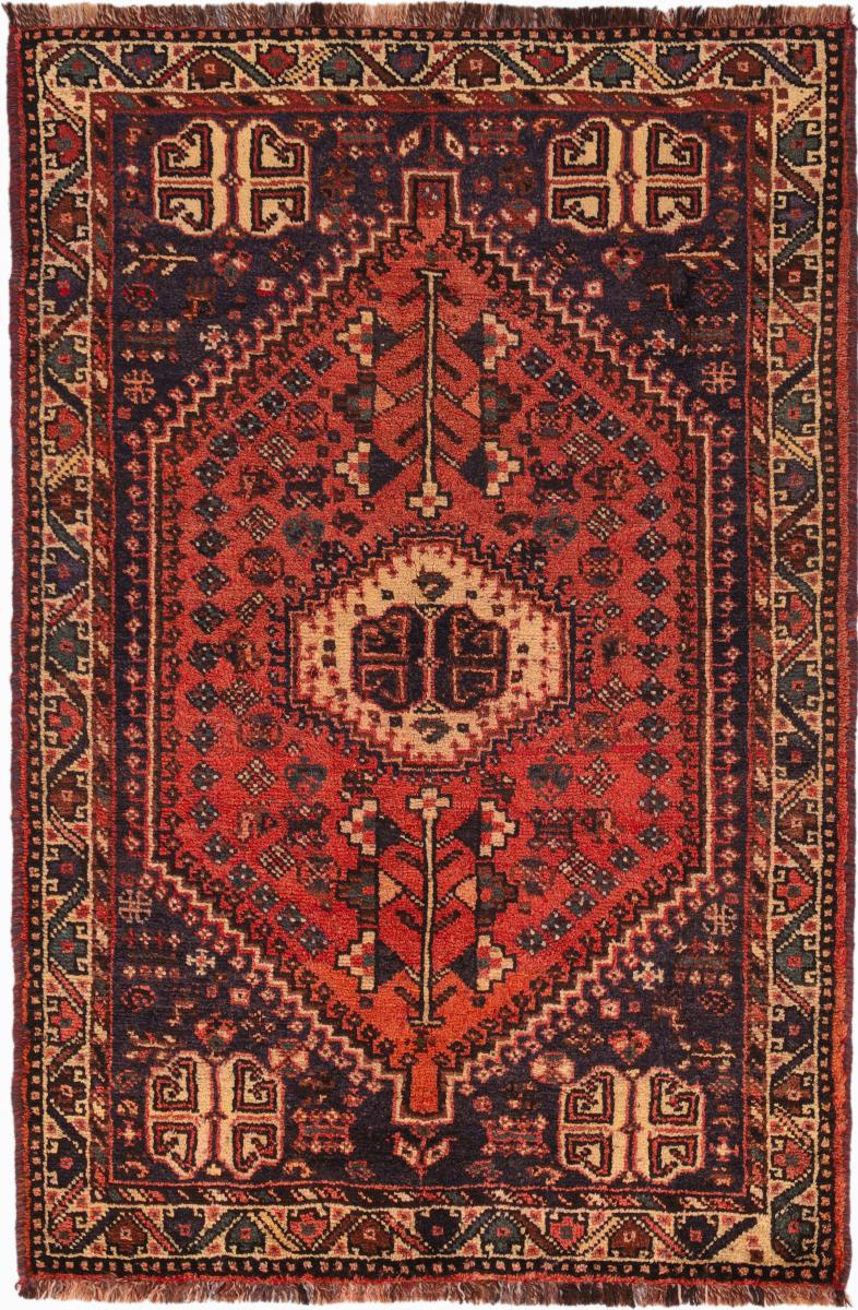 Persian Rug Sandjan 5'3"x3'6" 5'3"x3'6", Persian Rug Knotted by hand