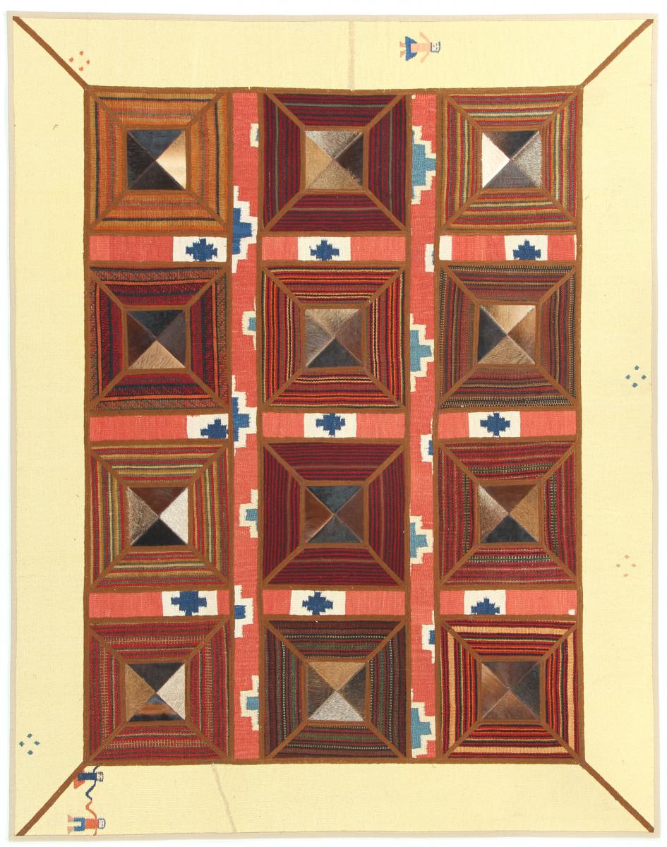 Persisk matta Kilim Patchwork 191x149 191x149, Persisk matta handvävd 