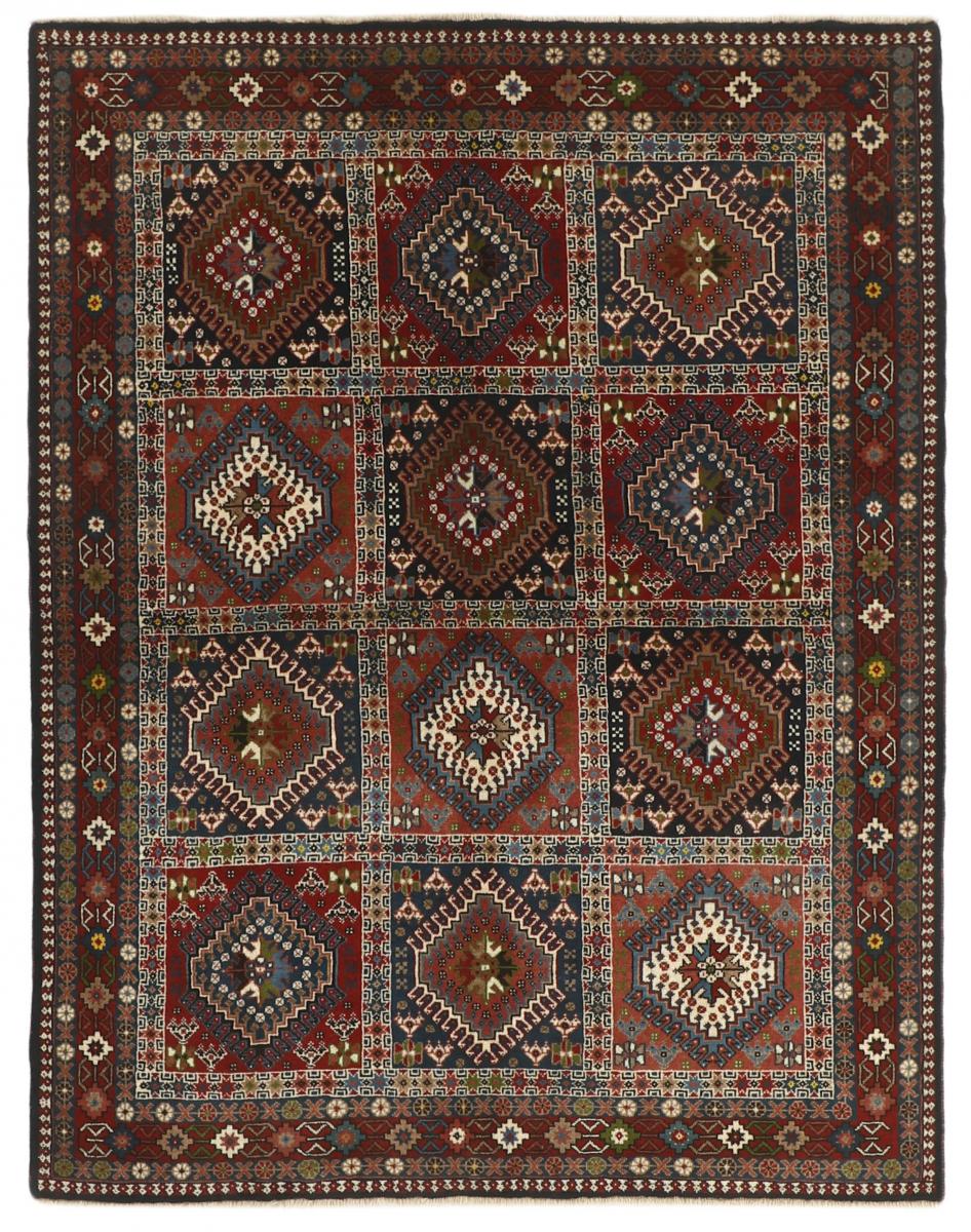 Tapis persan Yalameh 193x151 193x151, Tapis persan Noué à la main