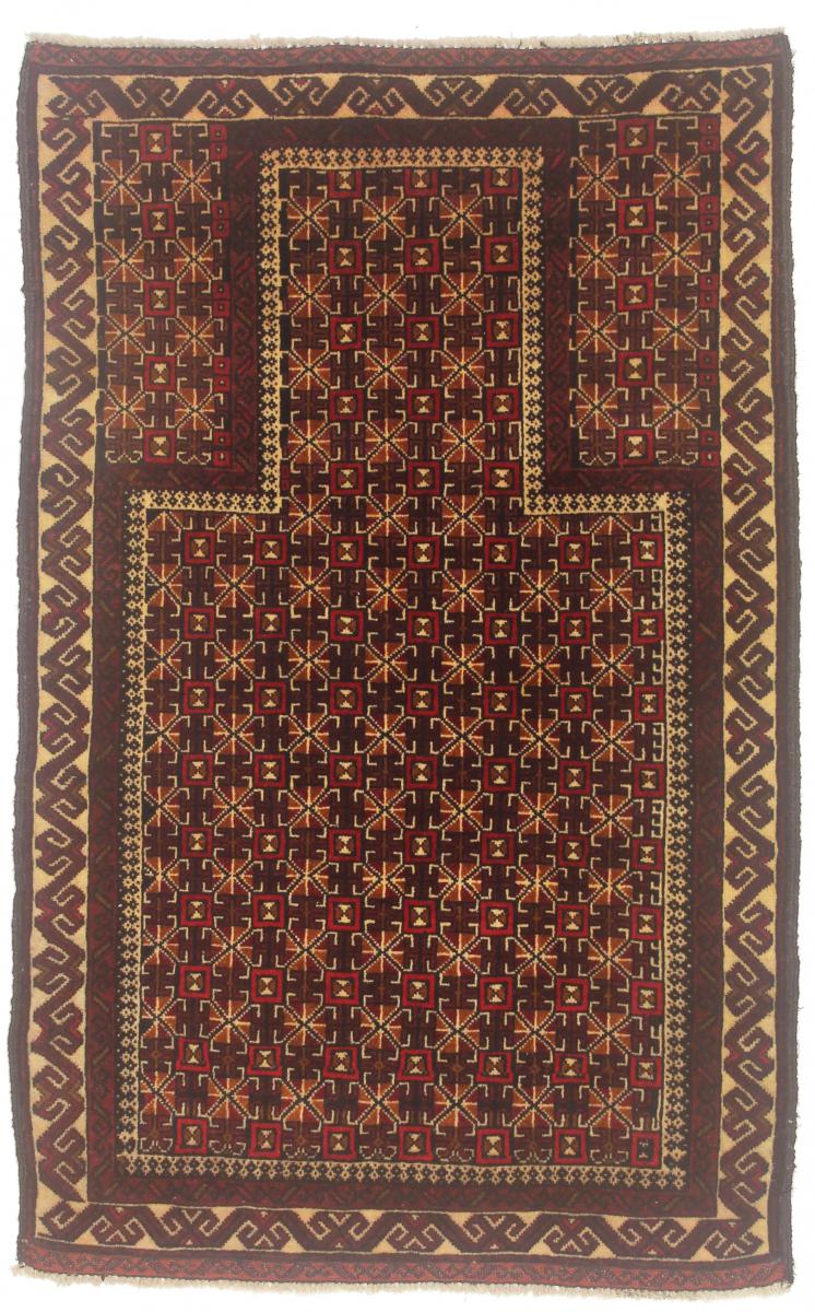 Afghansk tæppe Beluch 141x91 141x91, Persisk tæppe Knyttet i hånden