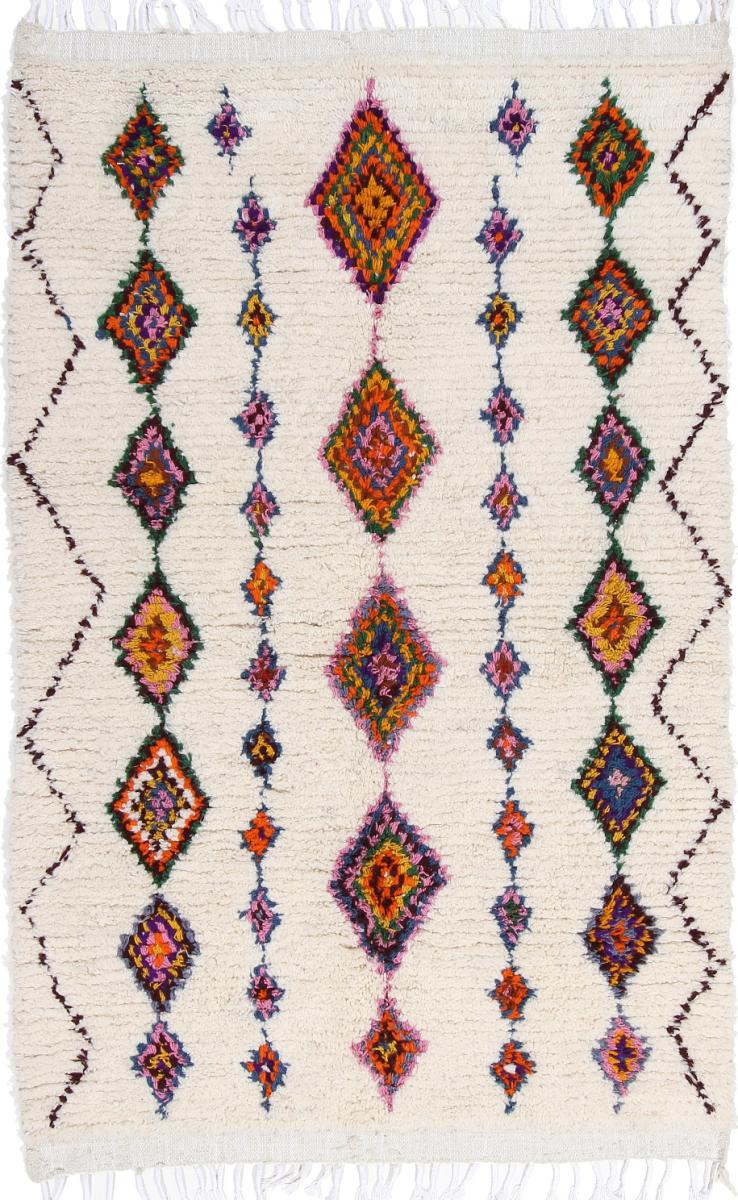 Marokkaans tapijt Berbers Maroccan Beni Ourain 8'0"x5'1" 8'0"x5'1", Perzisch tapijt Handgeknoopte