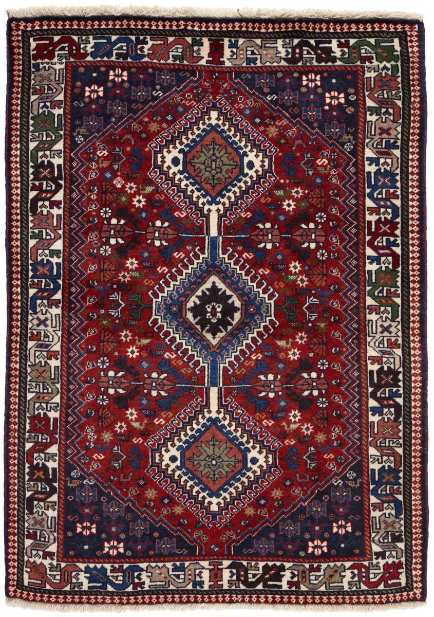 Tapis persan Yalameh 143x106 143x106, Tapis persan Noué à la main