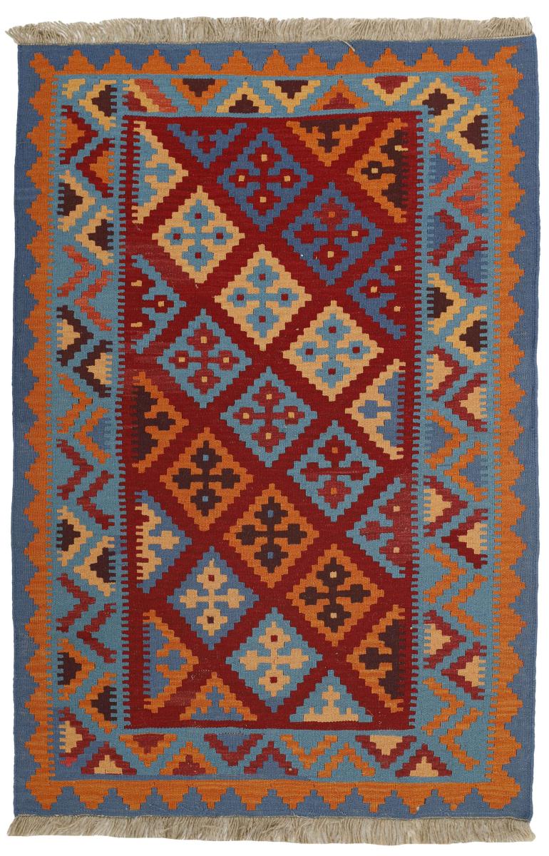 Persian Rug Kilim Fars 6'0"x3'10" 6'0"x3'10", Persian Rug Woven by hand