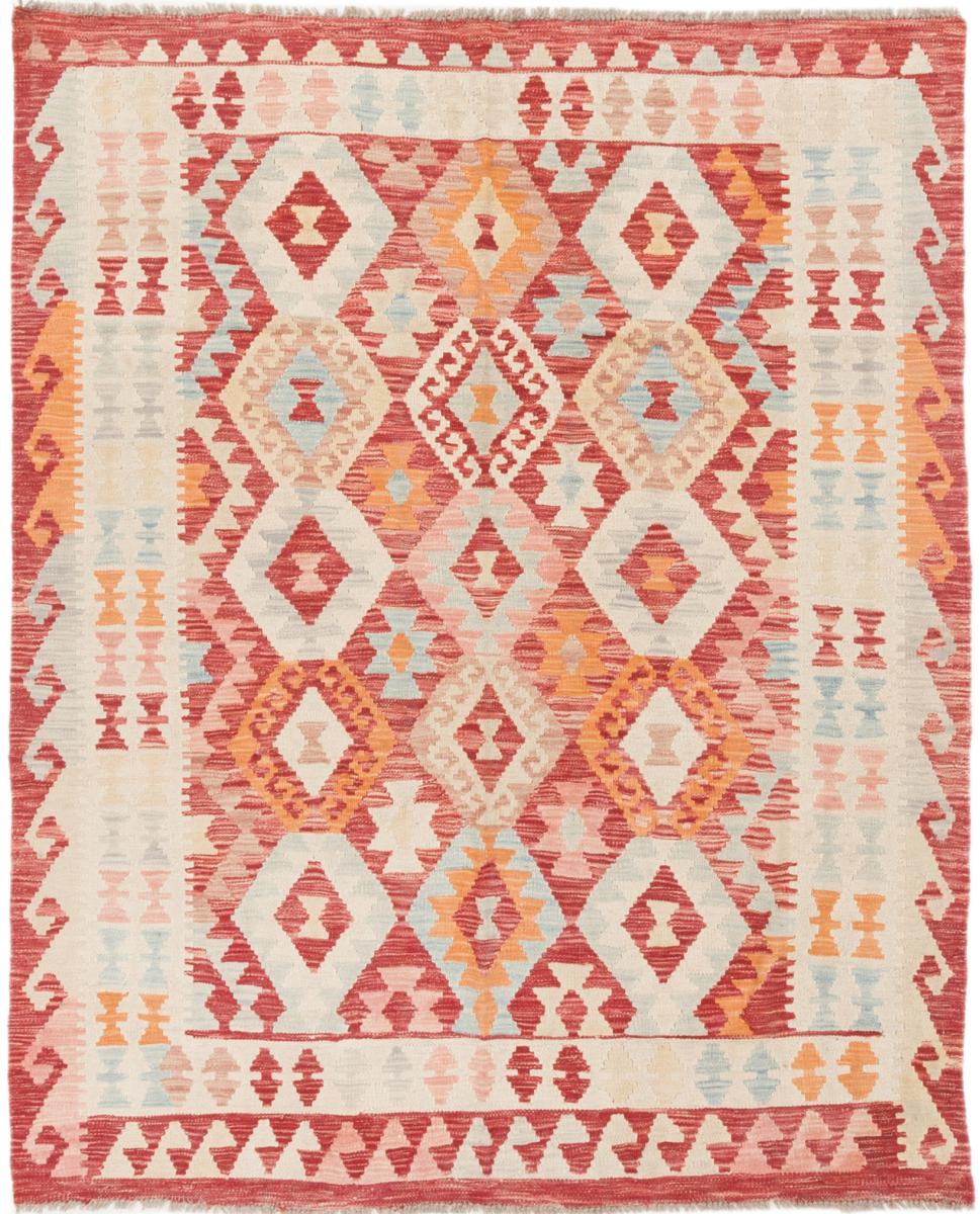 Afghan rug Kilim Afghan 6'4"x5'3" 6'4"x5'3", Persian Rug Woven by hand