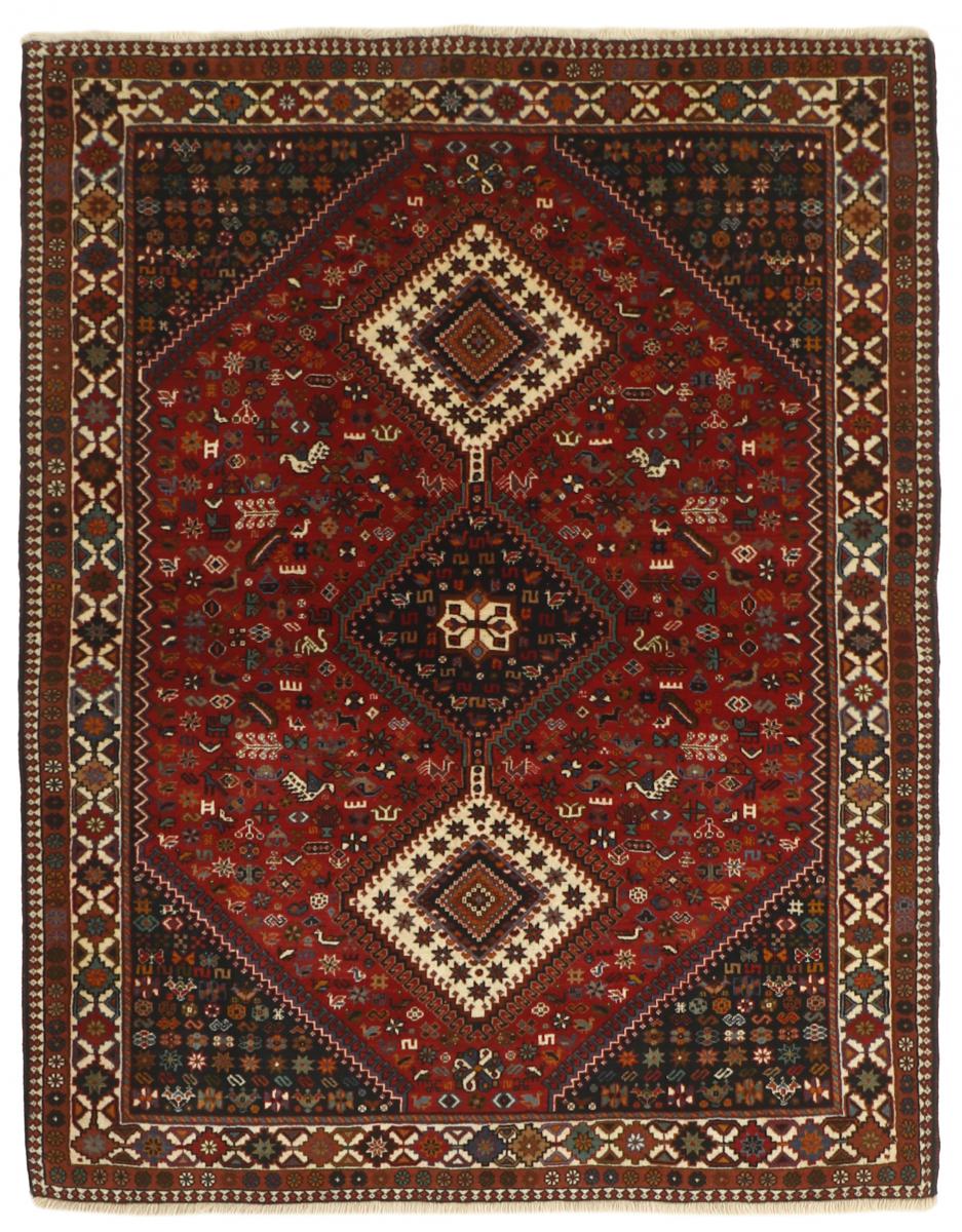 Tapis persan Yalameh 196x153 196x153, Tapis persan Noué à la main