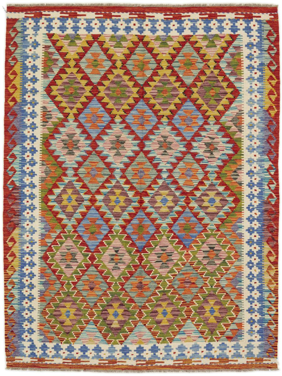 Tapis afghan Kilim Afghan 6'6"x5'0" 6'6"x5'0", Tapis persan Tissé à la main