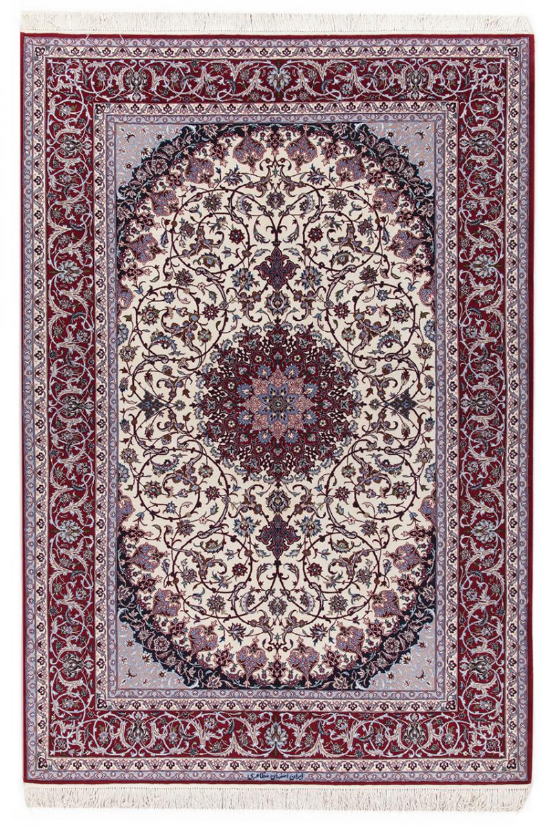 Perserteppich Isfahan Sherkat Seidenkette 251x161 251x161, Perserteppich Handgeknüpft