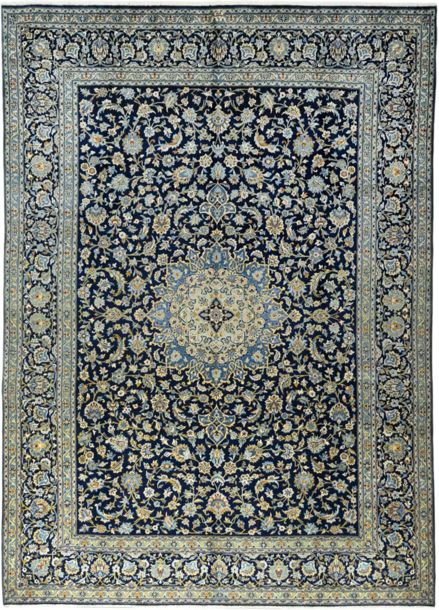 Persian Rug Keshan 13'2"x9'4" 13'2"x9'4", Persian Rug Knotted by hand