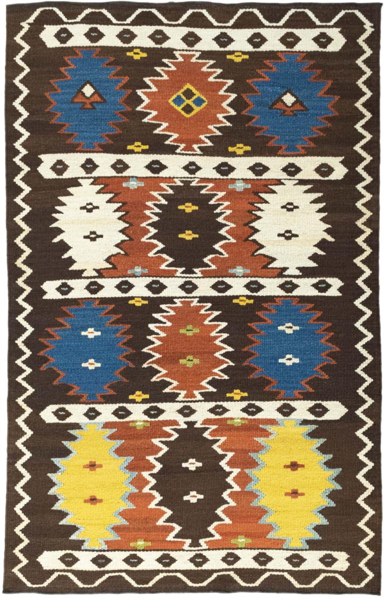 Tapis persan Kilim Fars 190x121 190x121, Tapis persan Tissé à la main