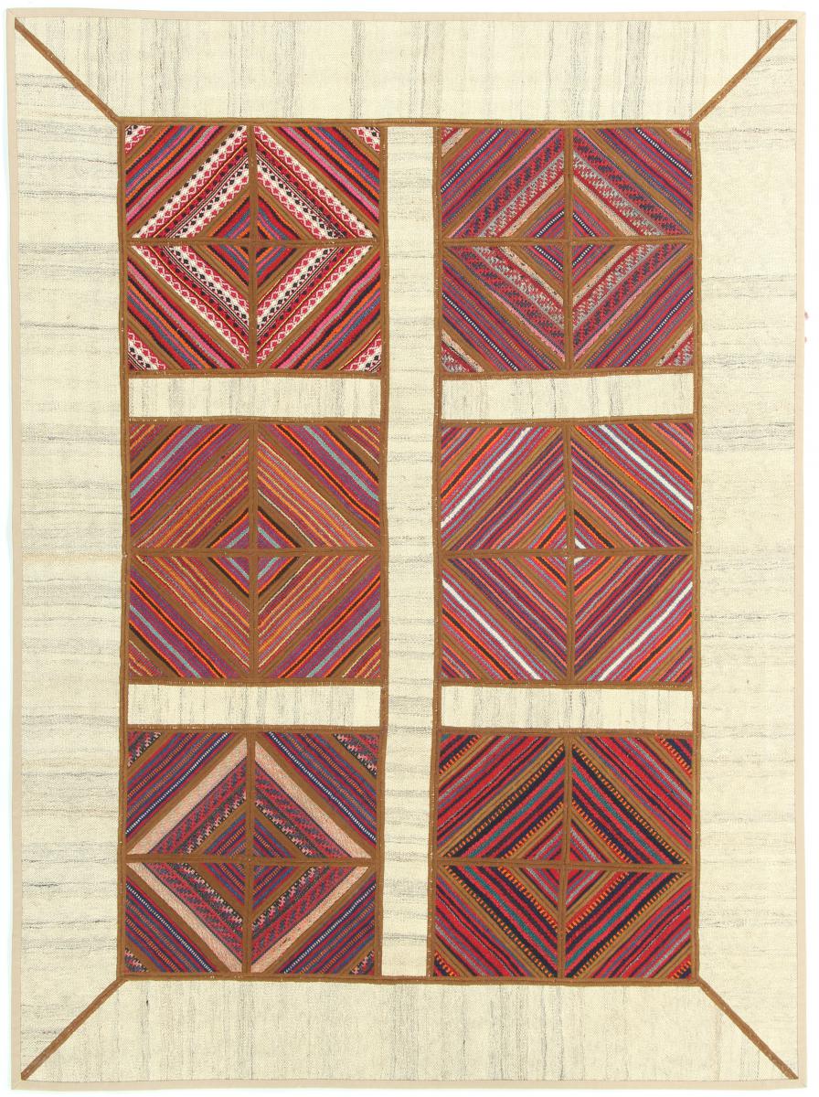 Persisk matta Kilim Patchwork 201x150 201x150, Persisk matta handvävd 