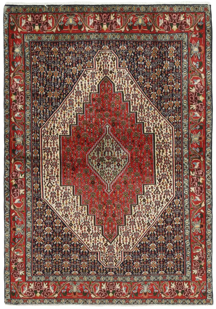 Tapis persan Senneh 5'9"x4'0" 5'9"x4'0", Tapis persan Noué à la main