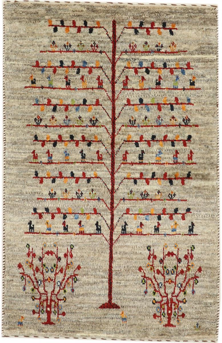 Tapis persan Persan Gabbeh Loribaft Nature 3'1"x2'2" 3'1"x2'2", Tapis persan Noué à la main