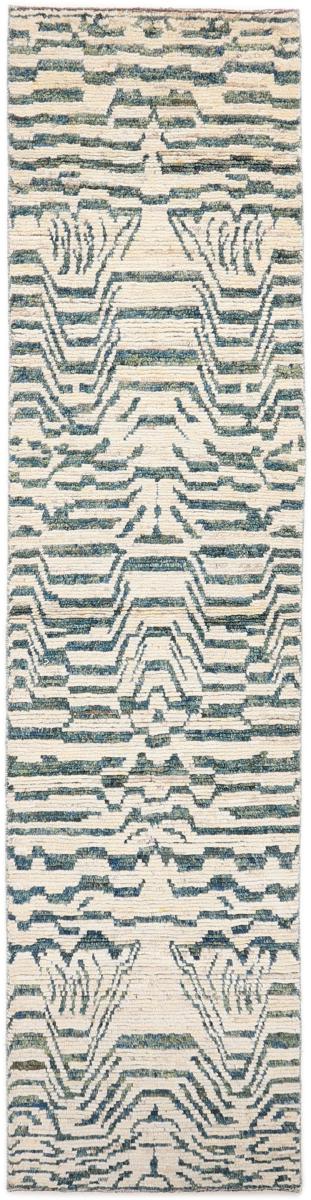Afghaans tapijt Berbers Design 405x99 405x99, Perzisch tapijt Handgeknoopte