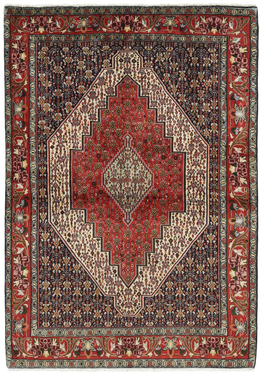 Tapis persan Senneh 5'9"x3'11" 5'9"x3'11", Tapis persan Noué à la main