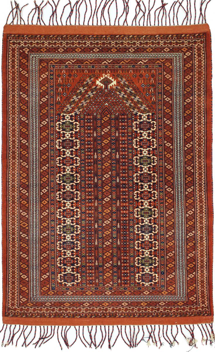 Persian Rug Turkaman Limited 4'7"x3'4" 4'7"x3'4", Persian Rug Knotted by hand