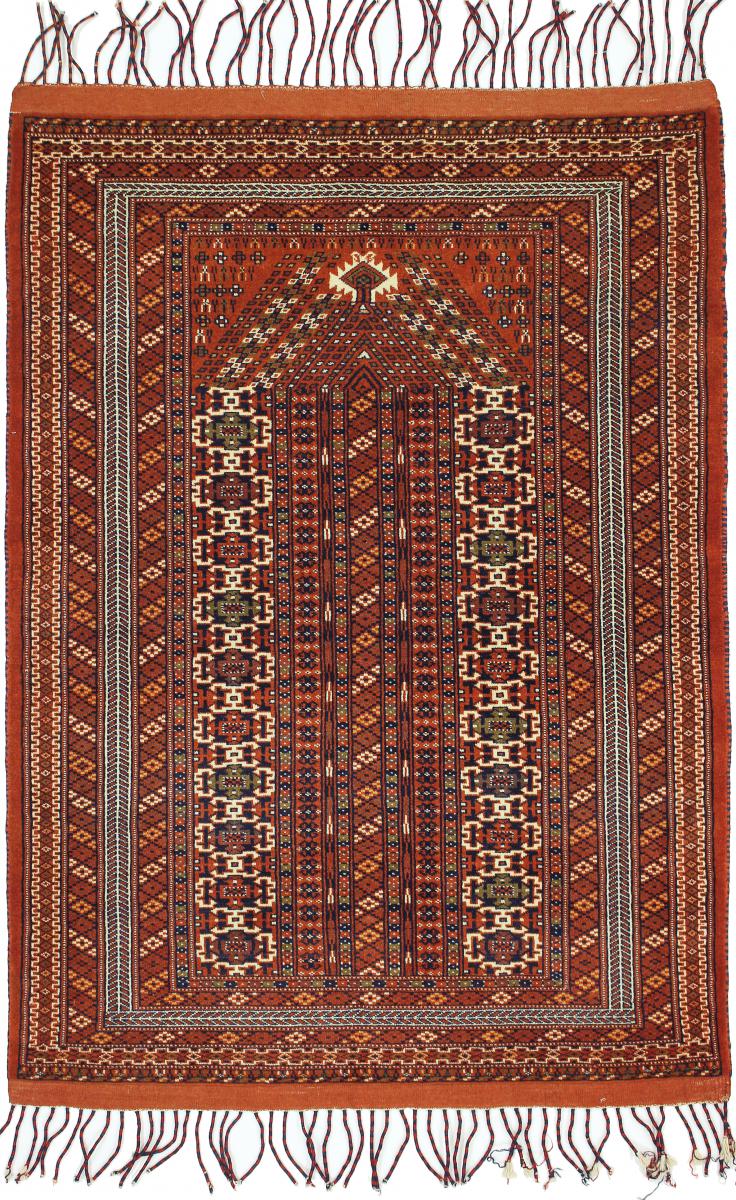 Tapis persan Turkaman Limited 139x101 139x101, Tapis persan Noué à la main